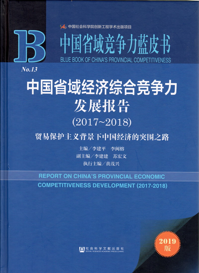 大黑屌黄色视频中国省域经济综合竞争力发展报告（2017-2018）